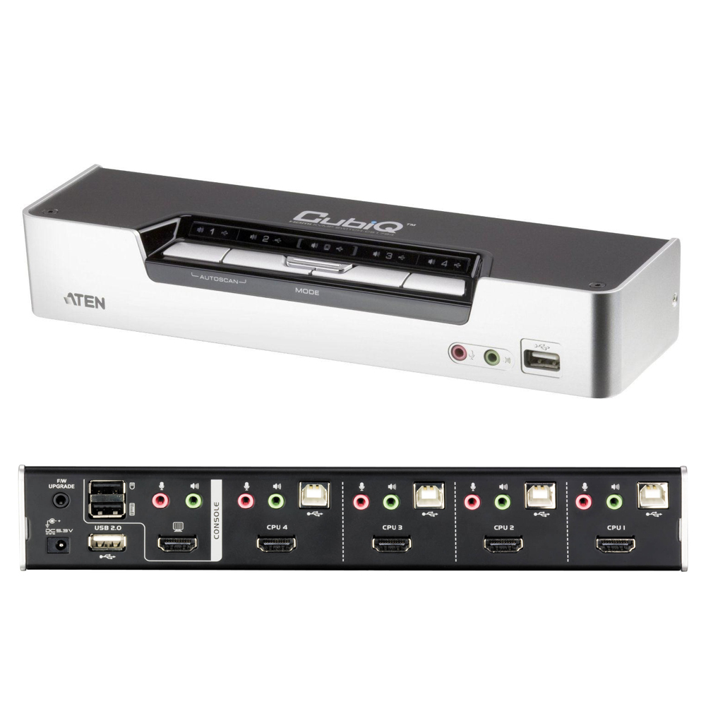 ATEN CS1794 4포트 USB2.0 HDMI KVMP 스위치 케이블 4개포함 420,000원