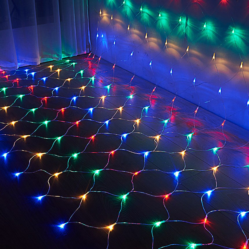 크리스마스 트리킹 LED 24V 그물롱네트 캠핑 줄조명 와이어전구 256구, 칼라 전원코드 불포함, 1개 36,800원