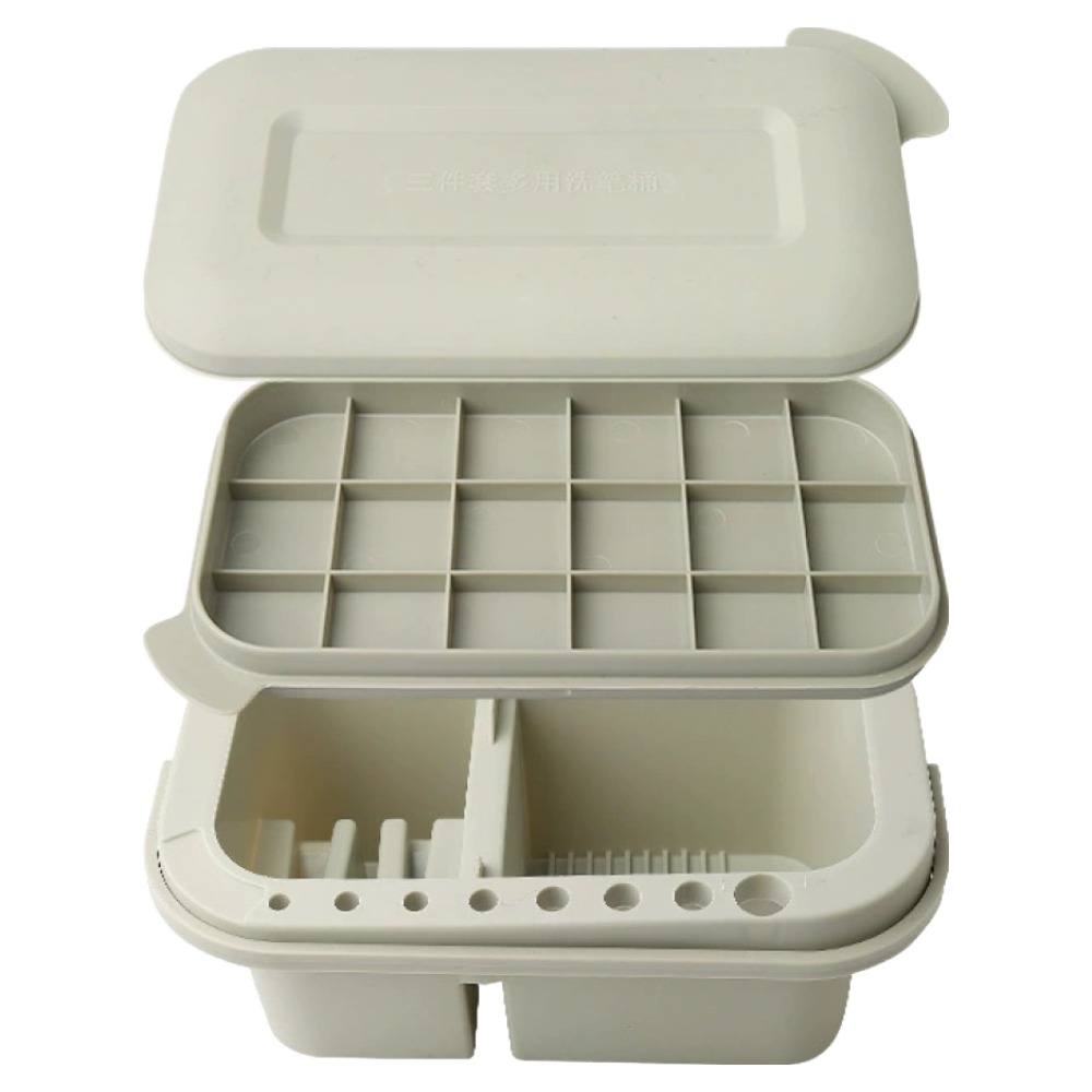 리브온 파레트 + 물통 + 세척 + 붓 꽂이 올인원 멀티브러쉬 미술 물통 4,290원