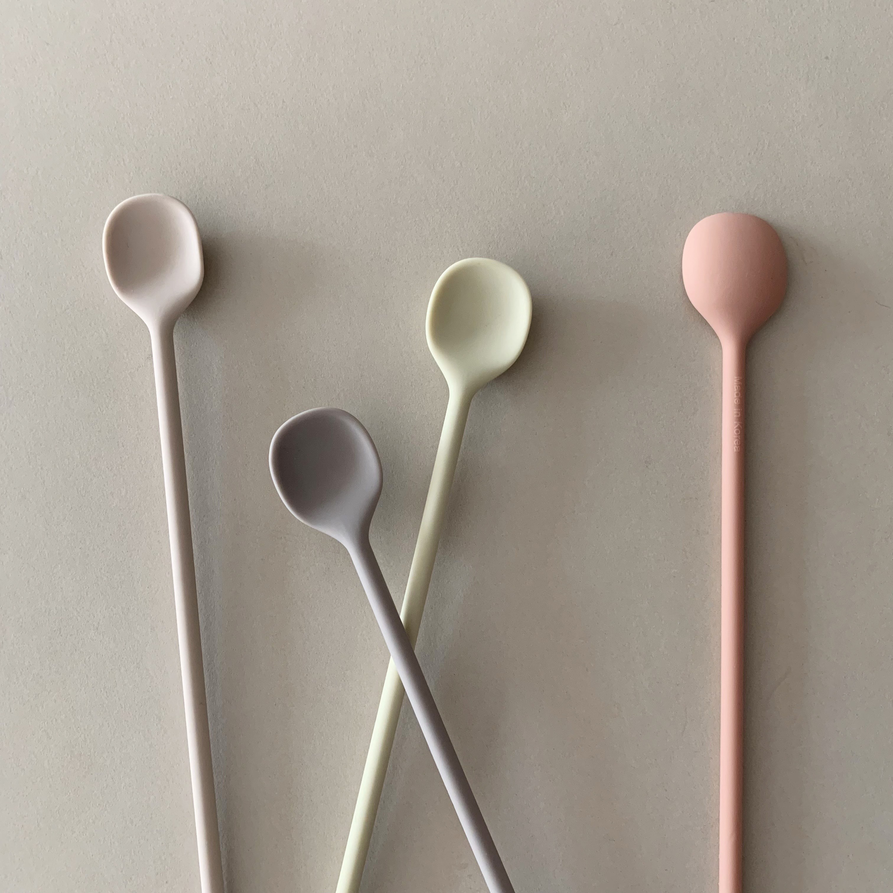 리브야 국내생산 실리콘 머들러 티스푼 세트, 4종, 1세트 23,900원