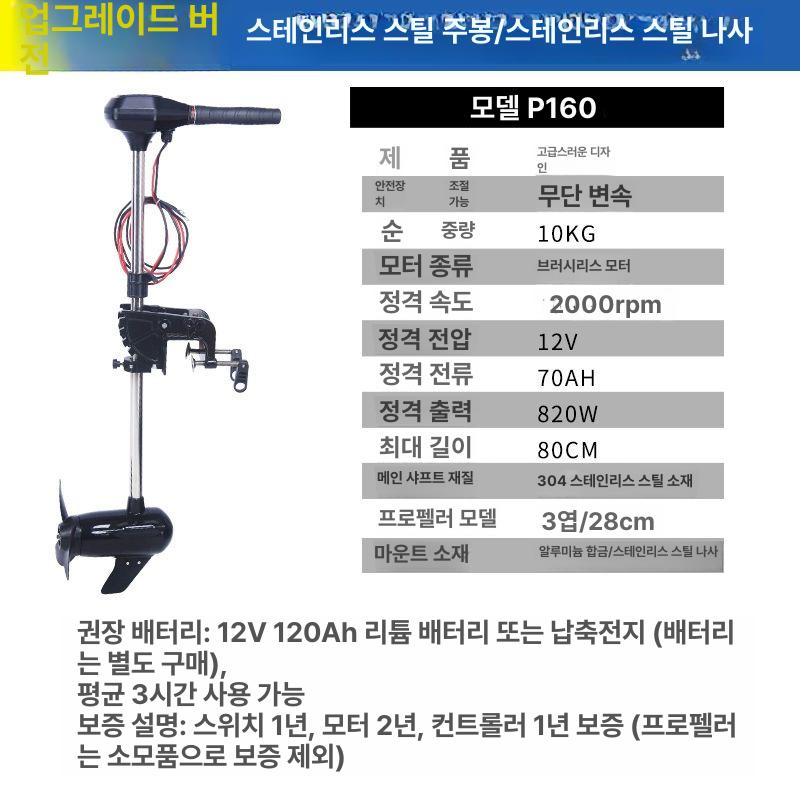 하이보 가이드모터 2마력 상세페이지 선외기 카약 462,800원