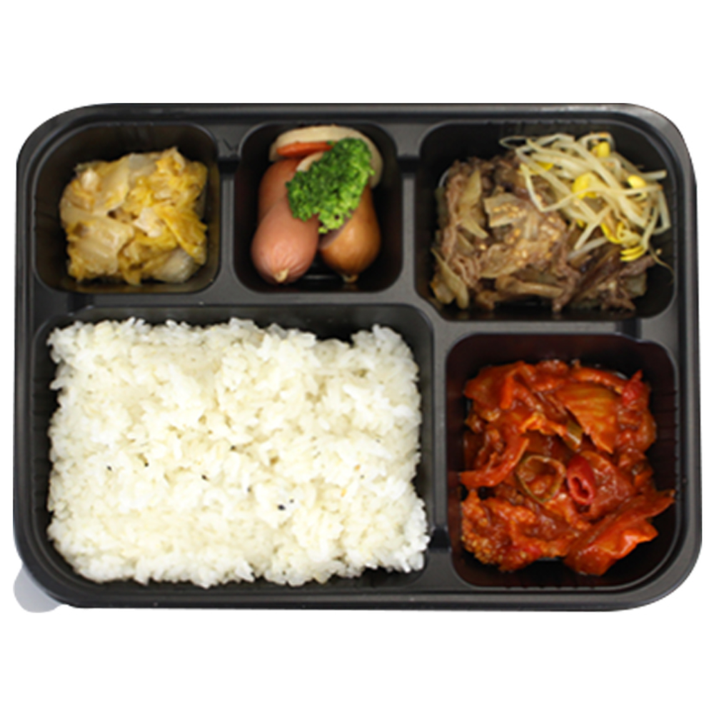 포담팩 5구 PP 반찬포장 배달용기 신형 AJ 소형 5칸 도시락 세트, 1개, 200개 62,900원