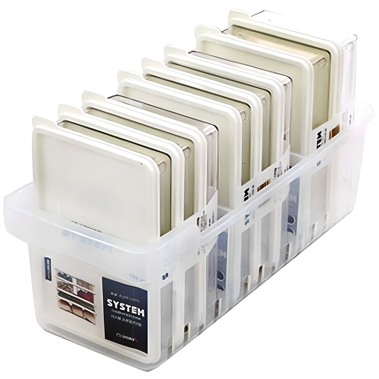 창신리빙 냉장고 정리 저안트레이 대 + 소분용기 대 1호 6p + 2호 2p 세트 18,610원