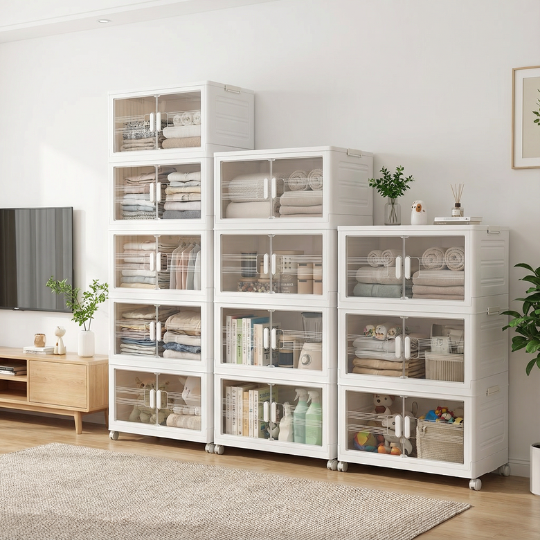 씽크라이프 360도 이동식 폴딩 다용도 수납장 특대형 수납정리함 45,900원