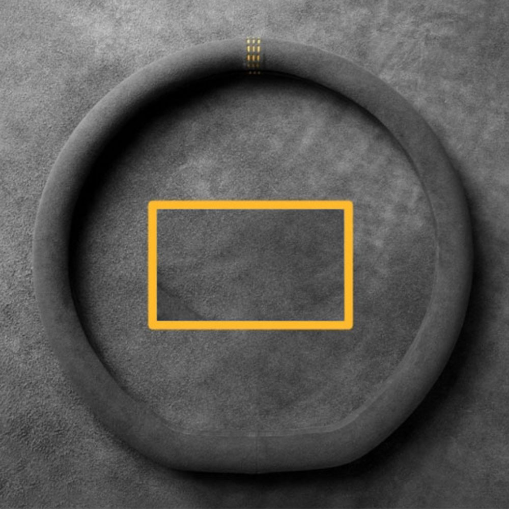 알칸타라 차량용 샤무드 핸들커버 고급그립감 온열전달 D컷 원형, 옐로우 19,800원