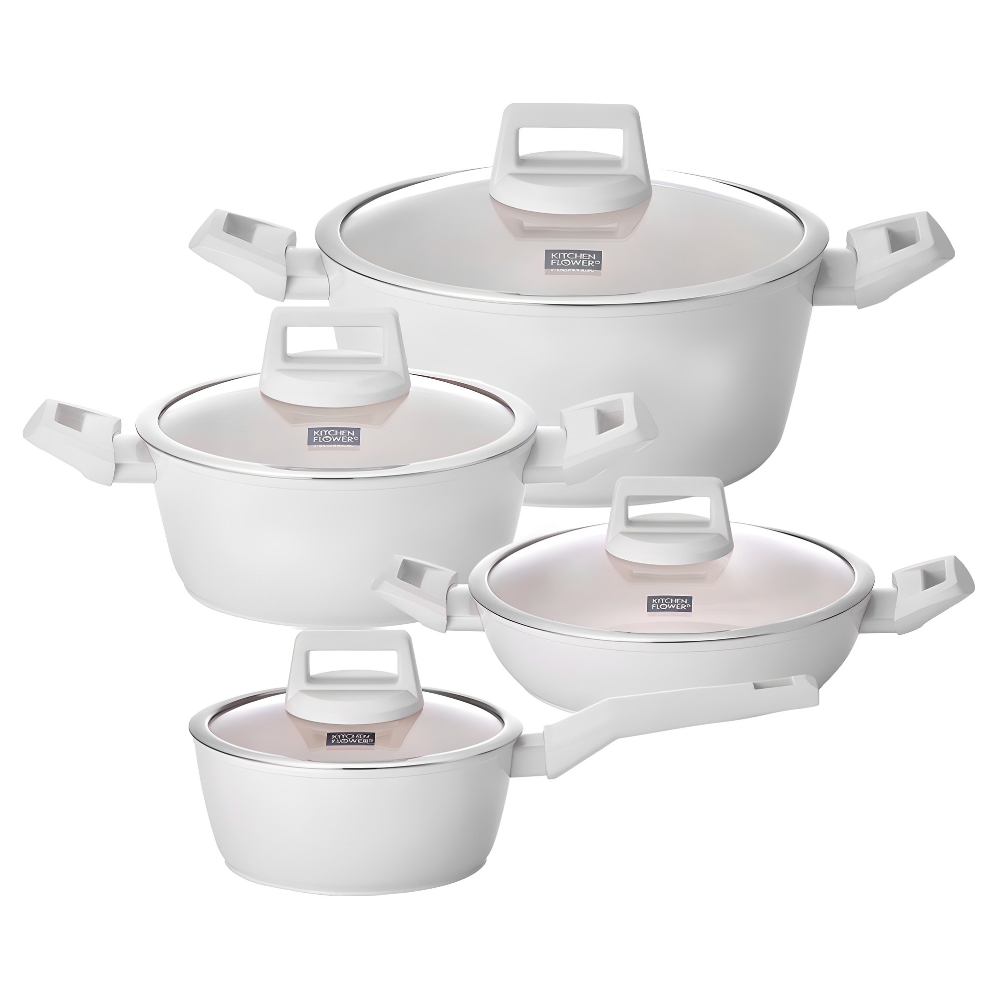 쿠킨 인덕션 그린우드 냄비세트 4개 90,100원