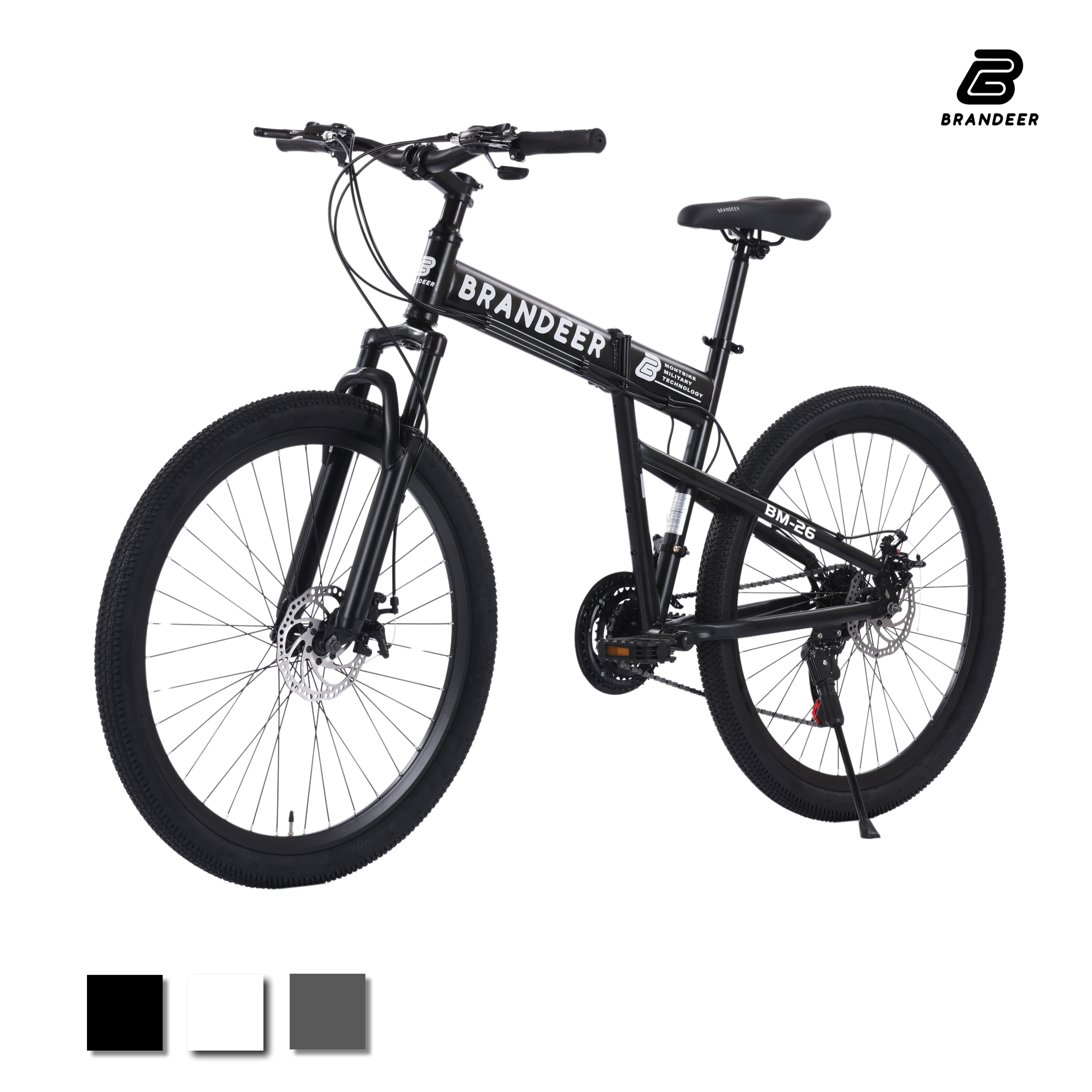 브랜디어 바이크 2025년형 접이식 MTB 자전거 26인치 입문용 21단 서스펜션 BM26 272,000원