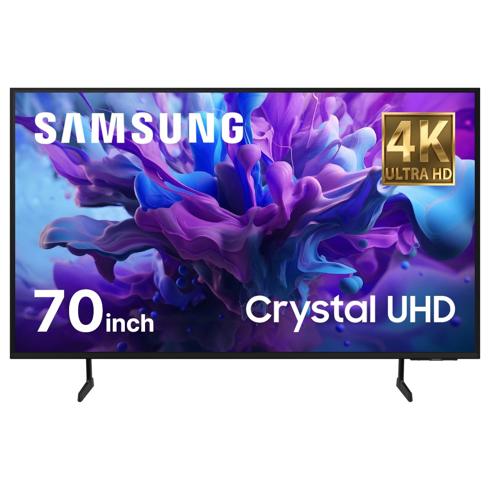 삼성전자 Crystal UHD 4K 스마트 TV, 176cm(70인치), Crystal UHD, 스탠드형, 방문설치 749,000원