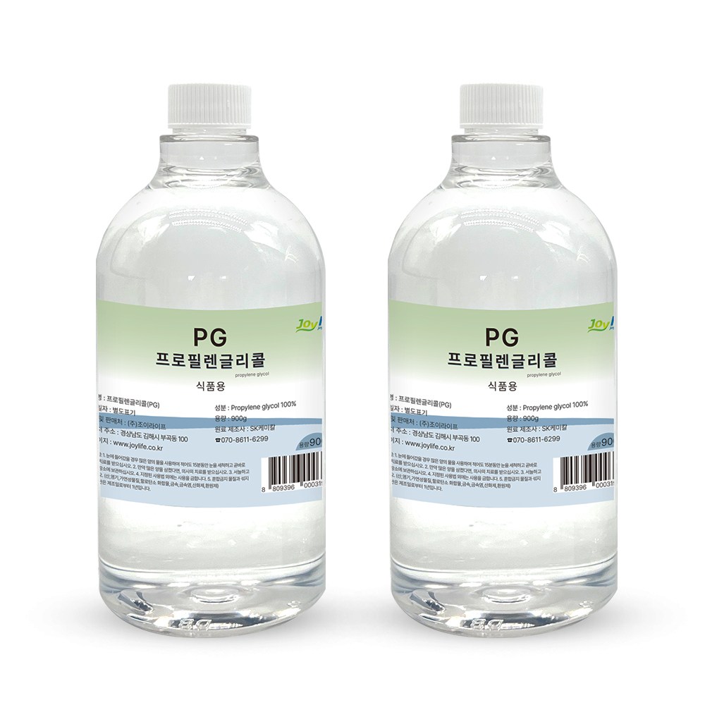 조이라이프 프로필렌글리콜 PG 900g 2개 천연 화장품 비누 슬라임, 2개 30,400원