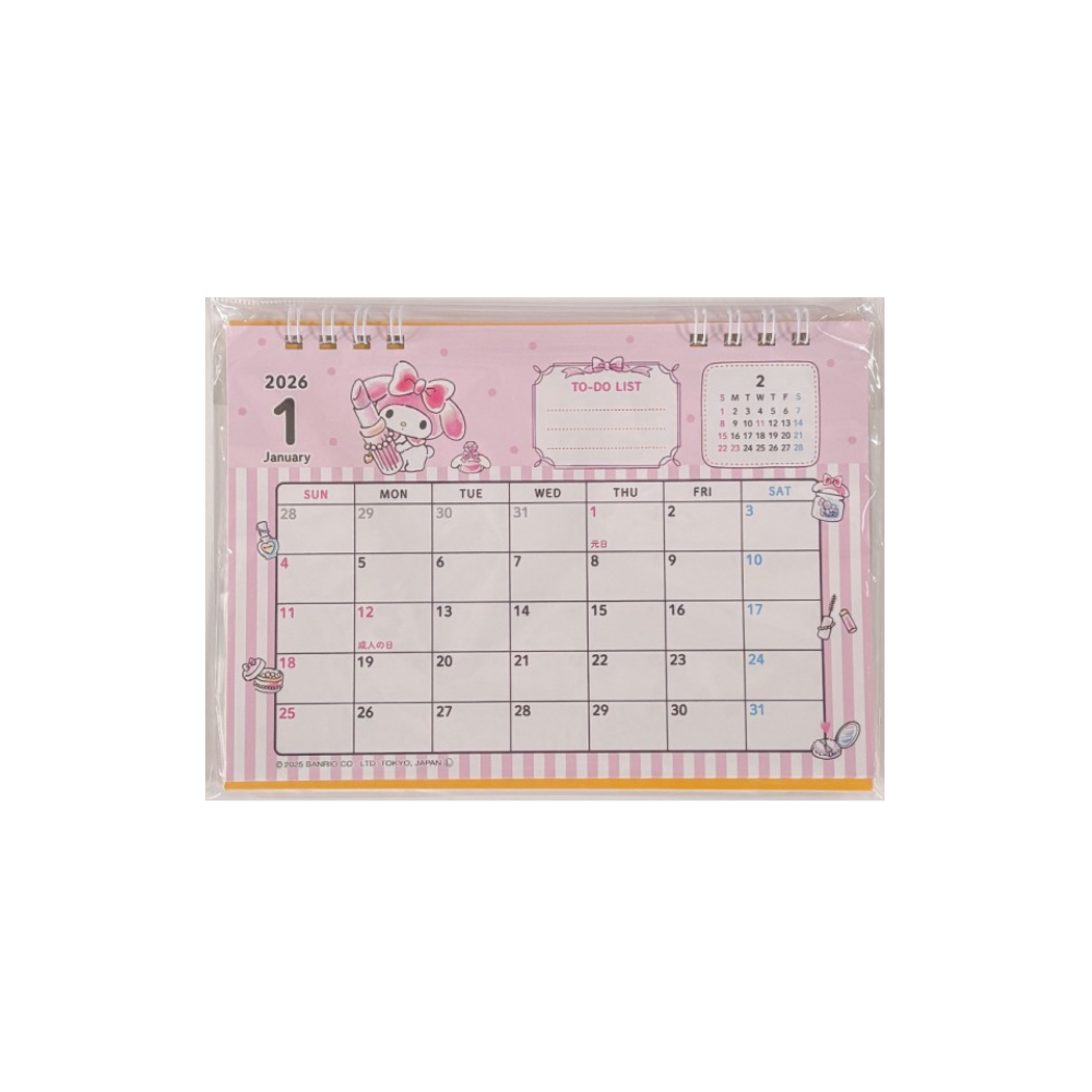2026년 신상달력 미니탁상달력 데스크캘린더 일본수입달력 연말선물 새해선물 일본휴일표기 굿즈달력 산리오굿즈 인기캐릭터 8종 선택 키티 모롤이 산리오 친구들 외 9,900원