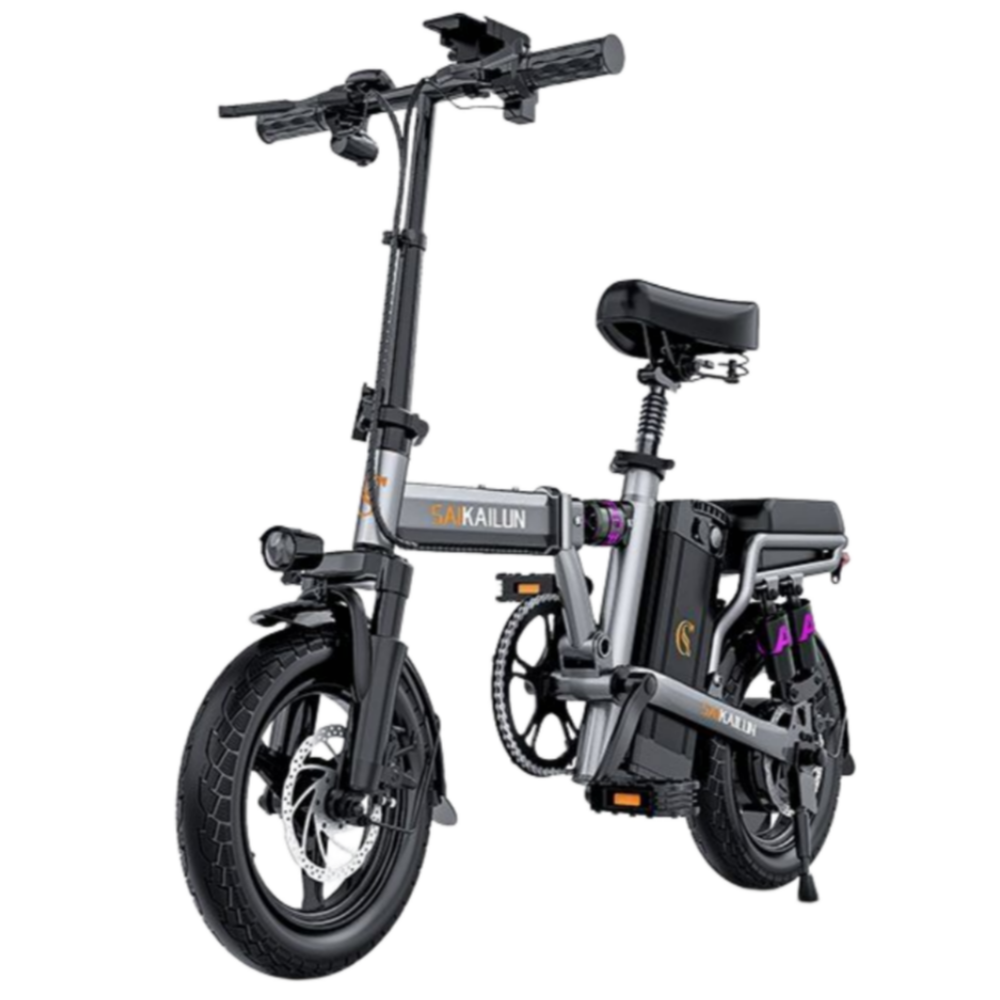 윈드바이크 접이식 전기자전거 48v 고출력 대용량 언덕길 전동 바이크 자토바이 PAS 배달, 블랙 M2, 경량스틸 537,900원