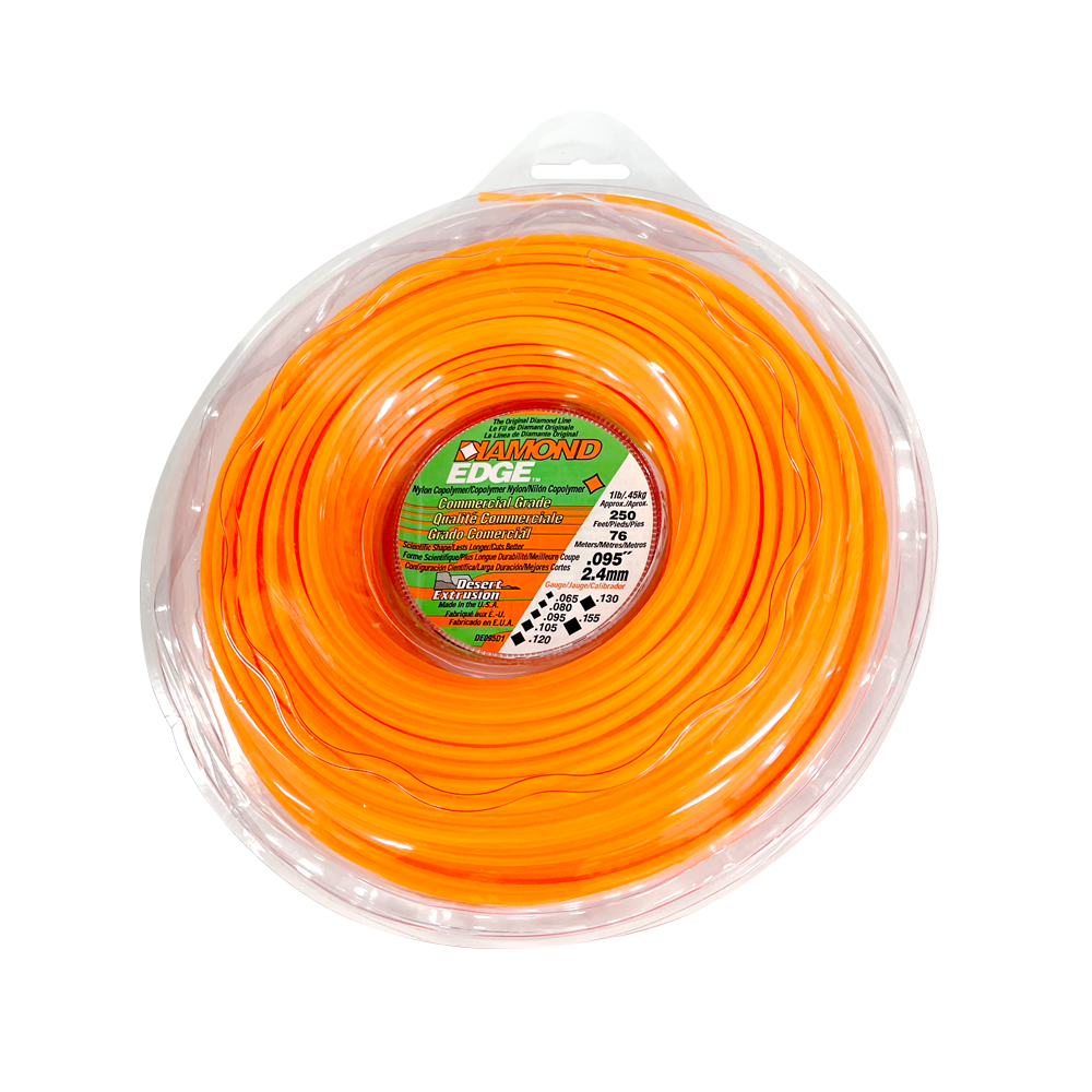 다이아몬드엣지 2.4mm 76m 사각 예초기날 나일론 잔디 벌초 제초 줄날, 1개 30,000원