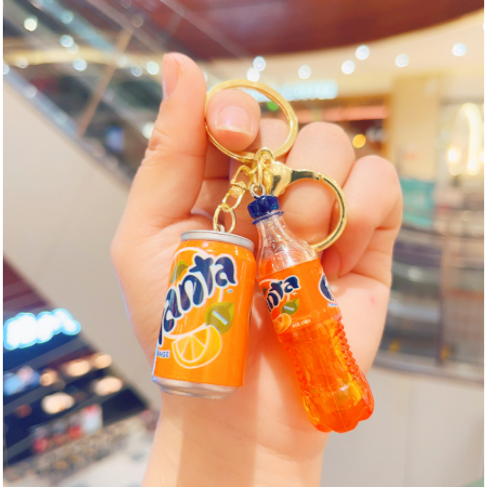 열쇠 고리 귀여운 초리얼 코카콜라 펩시콜라 환타 스프라이트 음료수 병 캔 키링 커플 가방 자동차 장식 8,900원