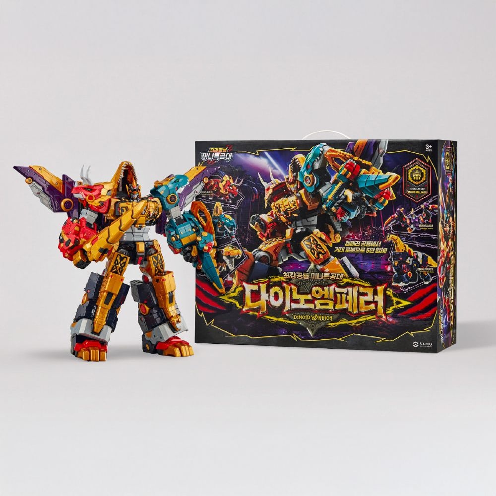 공식 최강공룡 미니특공대 다이노 엠페러 5단합체 공룡 변신 로봇 장난감 270,200원