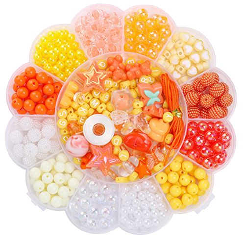 윰스 비즈 DIY 팔찌 스트랩 키링 만들기 세트, 스타오렌지, 랜덤발송(비즈, 꾸미기 비즈), 1세트 16,500원