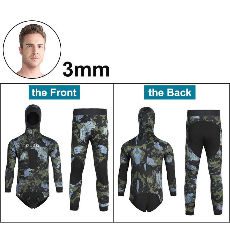 서핑 슈트 바다 수영 프리 다이빙 남녀공용 카모 스피어피싱 잠수복 네오프렌 투피스 후드 모자 슈퍼 스트레치 3mm 1.5mm 124,200원
