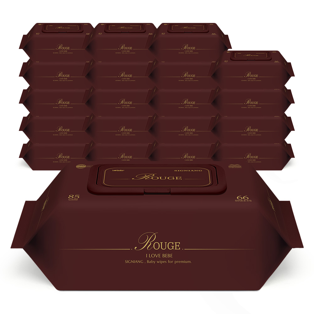아이러브베베 고평량 시그니앙 85g 루쥬 66매 20팩 캡형 엠보 아기물티슈, 20개, 66매, 85g 32,900원