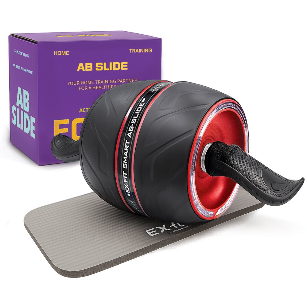 엑피트 AB슬라이드 복근운동기구 푹신한 무릎매트, 레드, 단일상품 35,000원