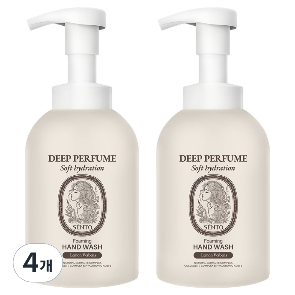 센토 딥퍼퓸 포밍 핸드워시 레몬버베너향, 510ml, 4개 17,800원