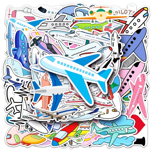 비행기 스티커 A형 세트 탈것 귀여운 항공기 여행 꾸미기 4,500원