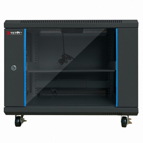 대원TMT 슬림너트 통신랙 9U 허브랙 DW-H500B 블랙 130,000원