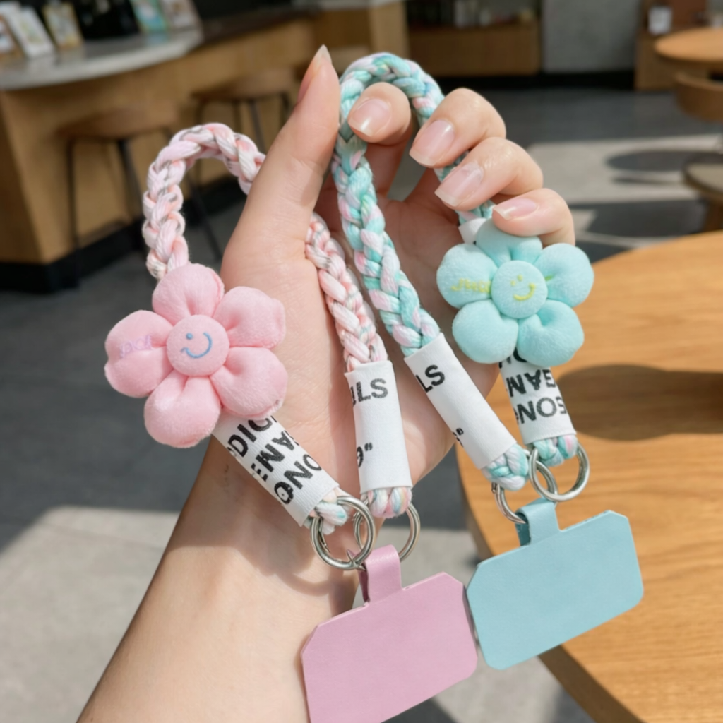 하늘움 도난방지 핸드폰손목스트랩, 1세트, 핑크+민트 15,100원