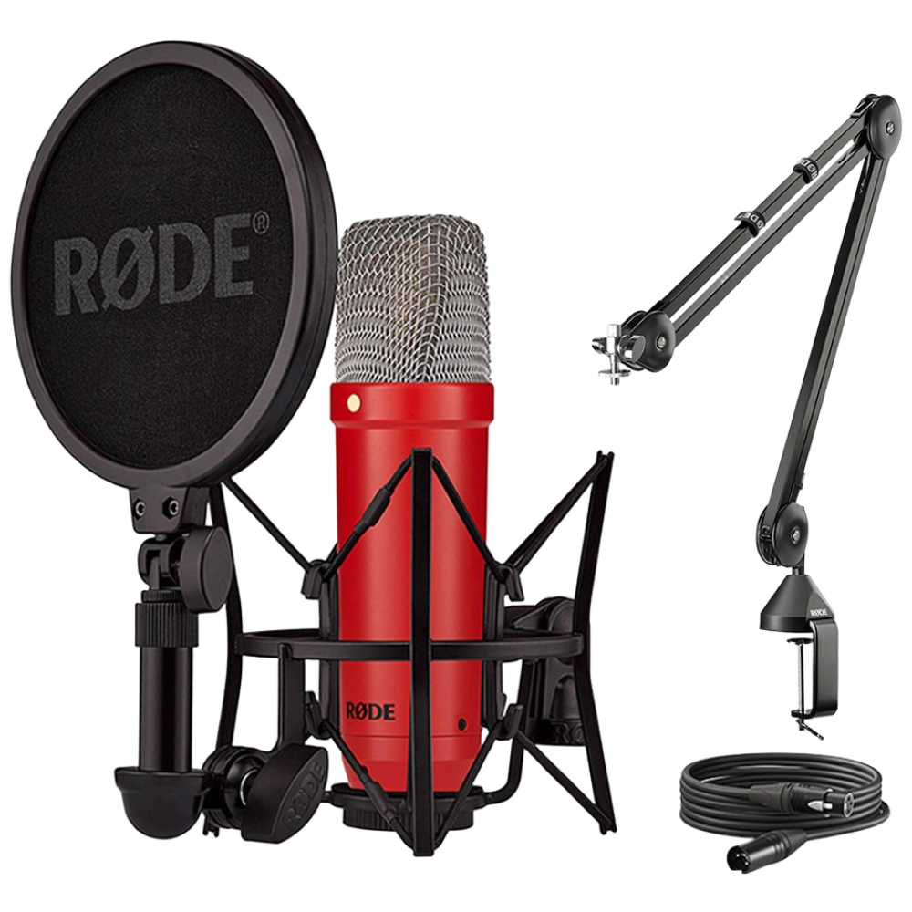 RODE NT1 시그니처 보컬 녹음용 악기용 콘덴서 마이크 로데 PSA1 관절 탁상용 암 스탠드 [국내정품], NT1 시그니처(레드) + PSA1 420,000원