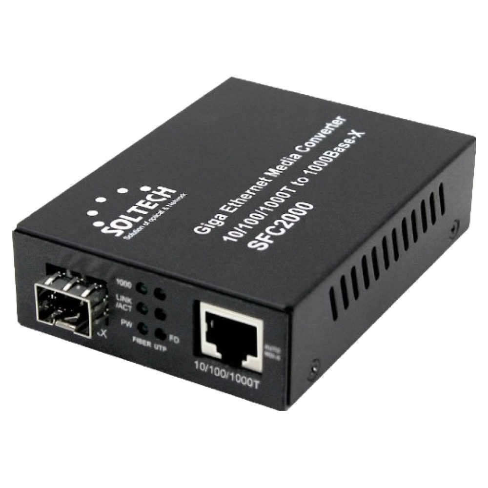 SOLTECH 기가비트 이더넷 광컨버터, 단일상품, 1개, 현재가 105,000원