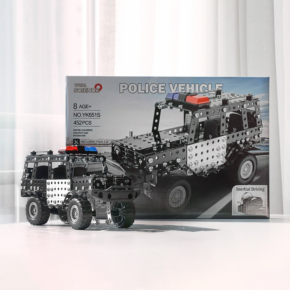 토탈사이언스 네온 시티 경찰차 438P 1세트 STEM 과학완구 자동차 만들기 1세트, 1세트 29,700원