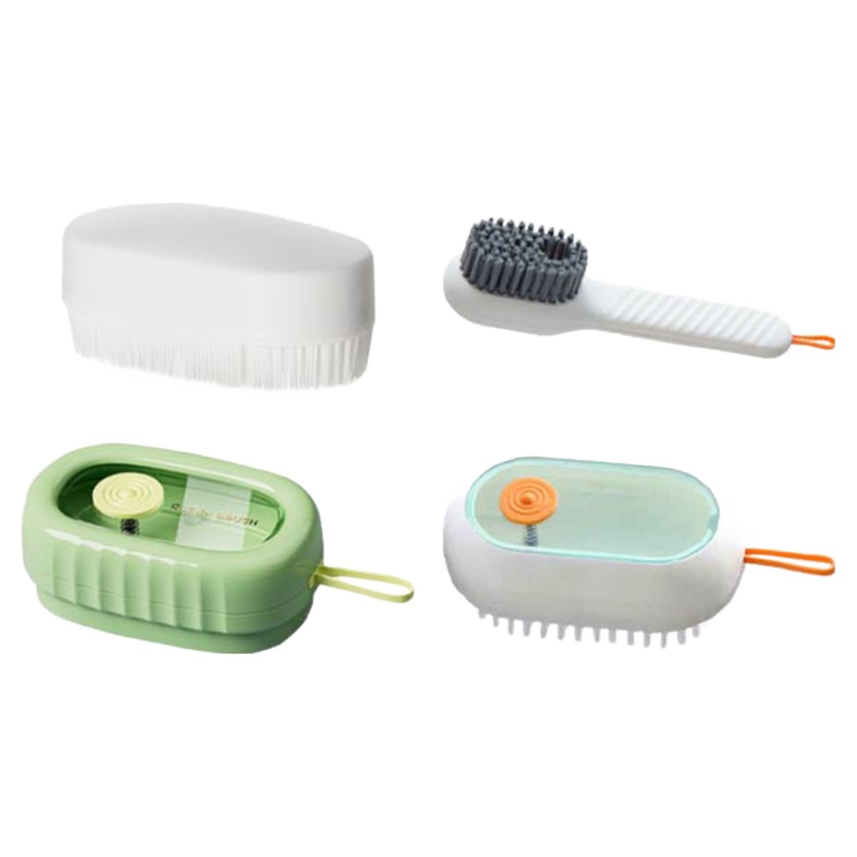 투데이리빙 4종 세트 손상없는 의류 신발 세탁솔 얼룩 찌든때 제거 속옷 셔츠 운동화 다용도 손빨래 세제 충전 세척솔 청소솔 옷솔 빨래솔 브러쉬 13,800원