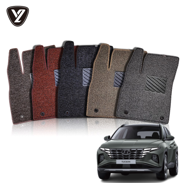 와이투 4세대 투싼NX4 확장형 코일매트 한대분, 블랙 1+2열 34,900원