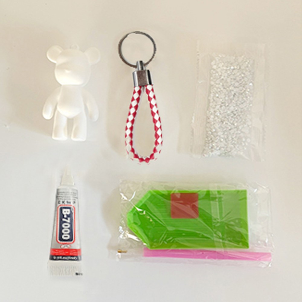 DIY 보석십자수 비즈 곰돌이 키링 만들기 8종 7,900원