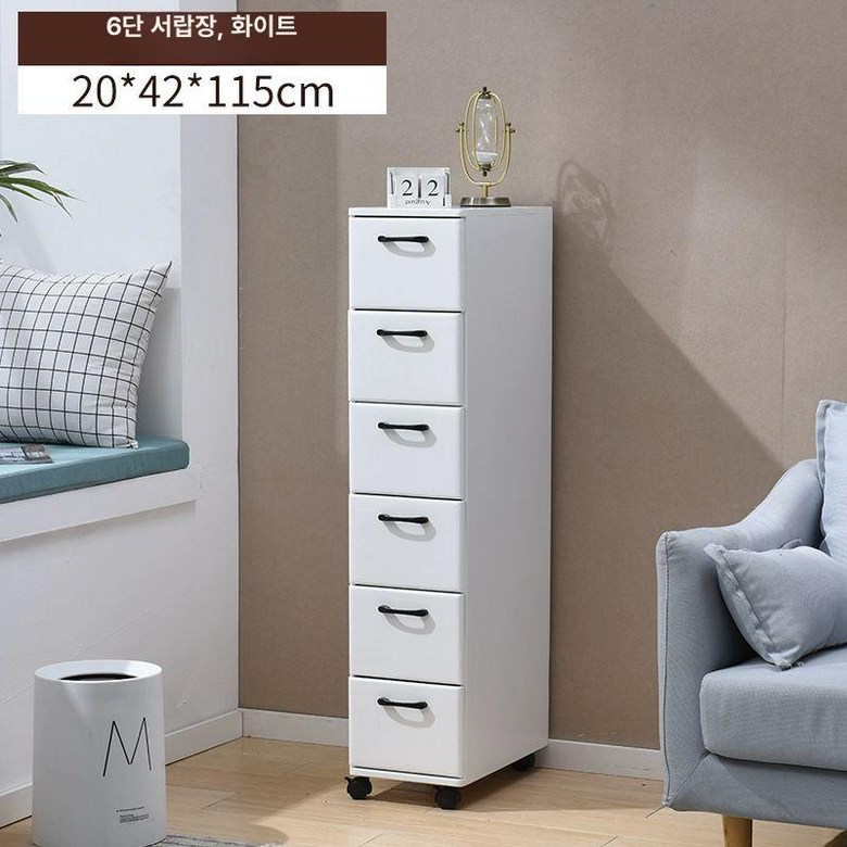 슬림장 얇은 거실 수납선반 서랍장 수납장 호두 베란다 이동식 선반형 철제 선반 188,700원