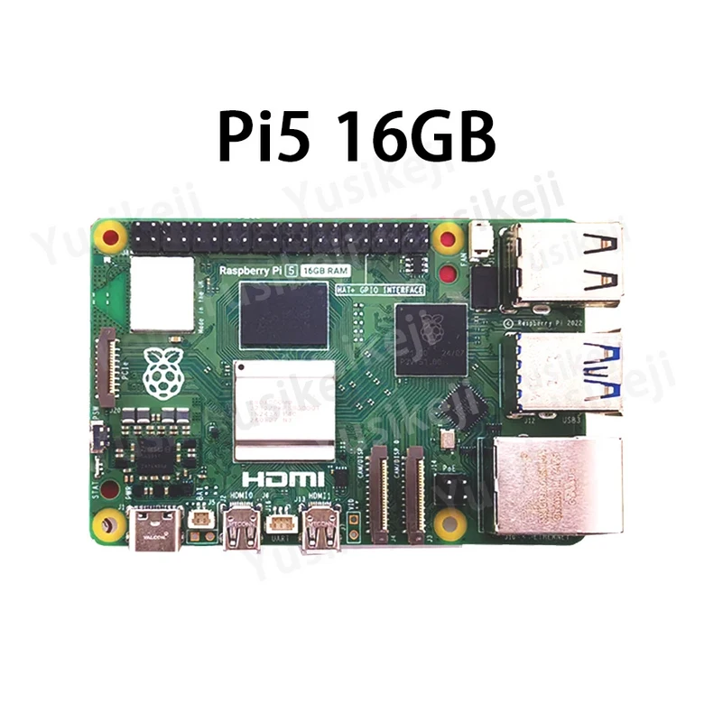 공식 오리지널 Raspberry Pi 5 Cortex-A76 Linux 2GB Arm 보드 Python 프로그래밍 PCIe 기가비트 이더넷 US 360,400원