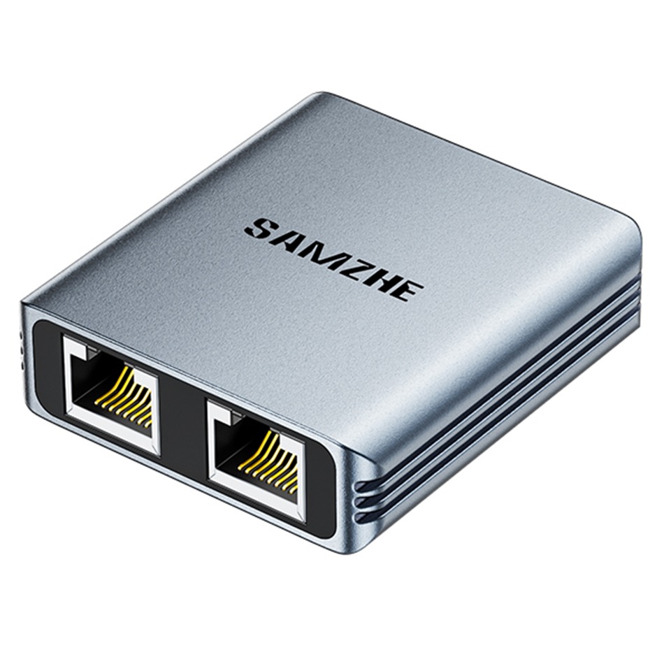 SAMZHE 메탈쉘 기가비트 인터넷 랜 동시 분배기, 메탈실버, 1개, 57mm 27,400원