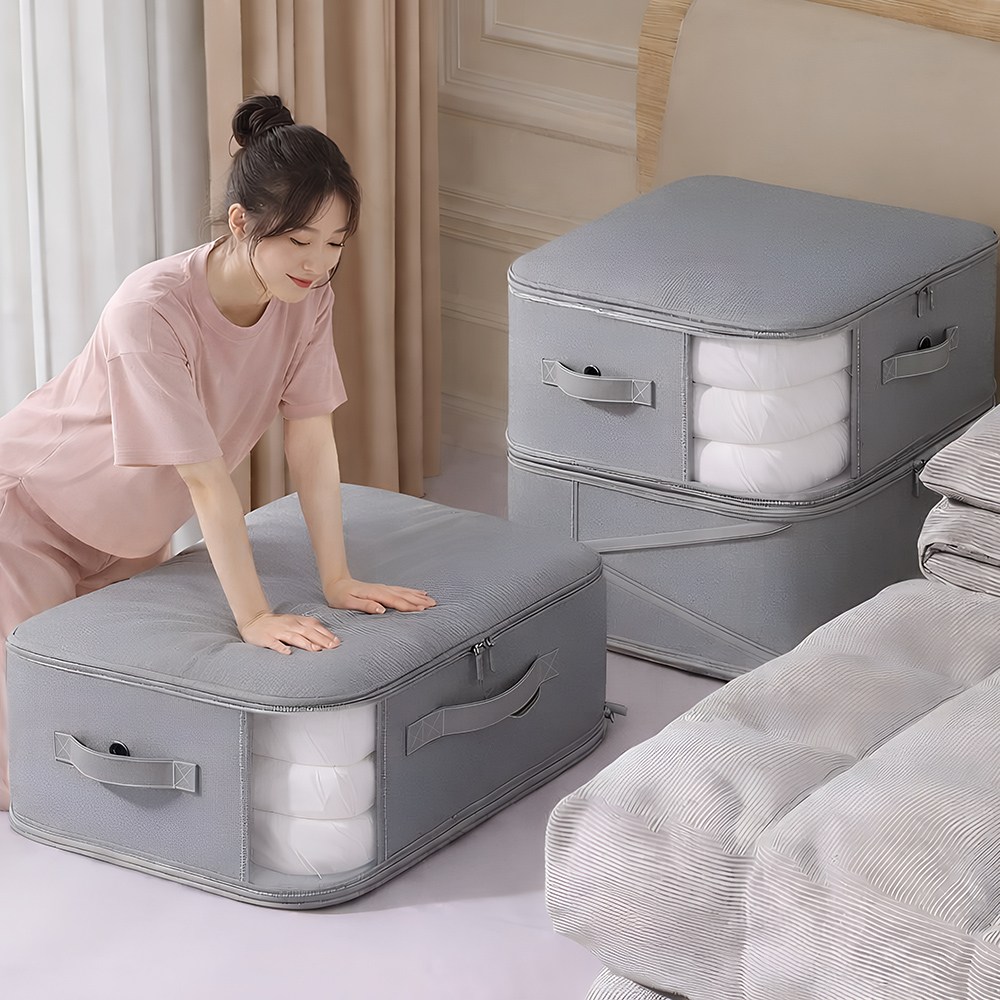 라온프리 프리미엄 패딩 의류 이불 압축팩, 그레이, 4개 44,750원