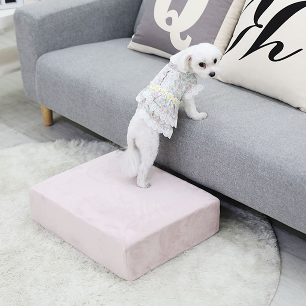 강아지계단 1단 소형견용 국산 극세사 논슬립 미끄럼방지 스텝 쿠션 33,800원