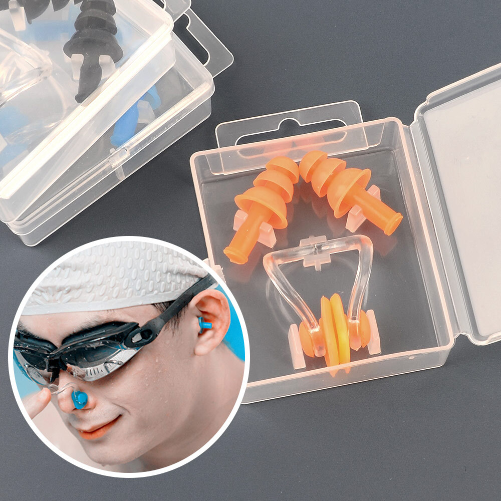 수영장용 몰놀이용 수영장코집게 샤워 잠수 스노쿨링 수중 귀물막에 귀마개 코마개 950원