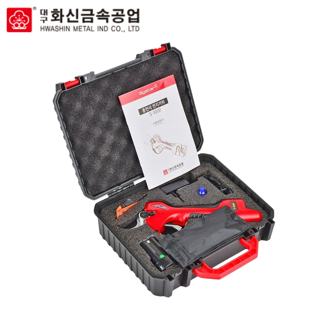 화신 충전 전지가위 S-3000 전동 나무 절단 배터리포함 풀세트 168,720원