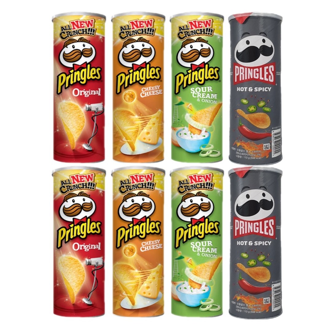 프링글스 (오리지날+양파맛+매운맛+치즈맛) 110g*8개 13,610원