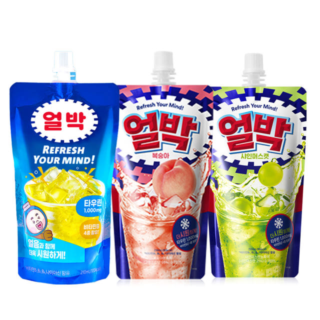동아제약 얼박 얼음박카스 얼려먹는 오리지날 복숭아 샤인머스캣 음료 210ml 10개입 20,900원