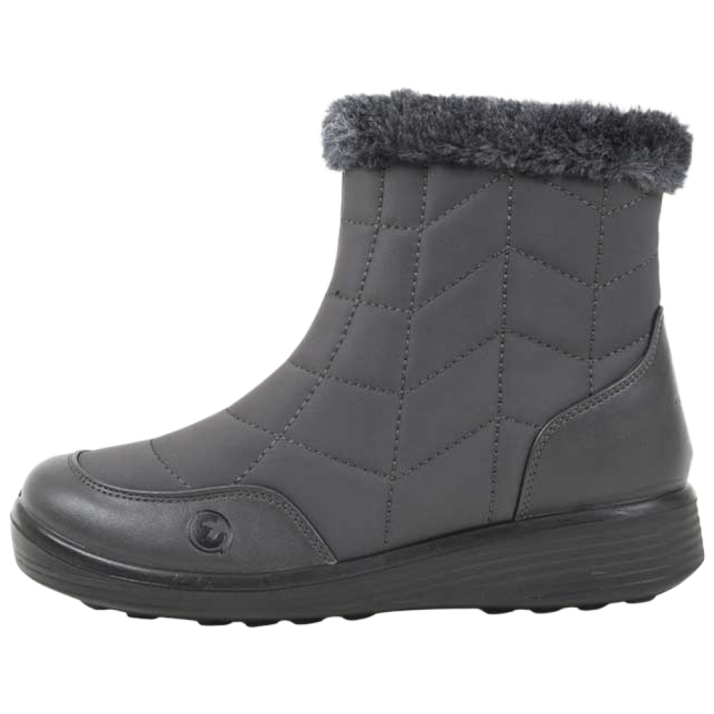 [에코로바]여성 퍼 따뜻한 안감 지퍼 패딩 앵클 털부츠 ER0303 57,130원