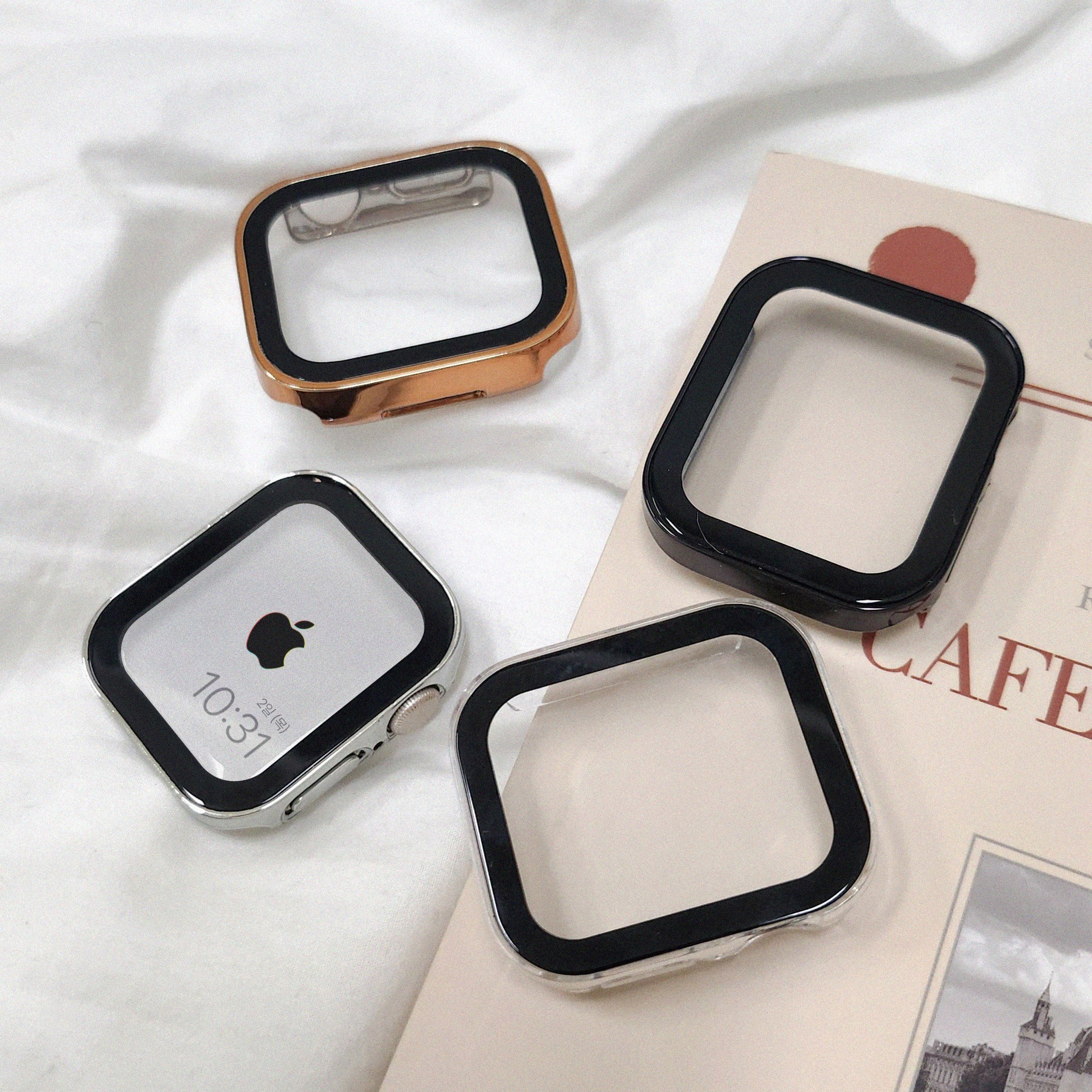 이츠라이프 애플워치 9H 스퀘어 강화유리 케이스 풀커버 5,900원