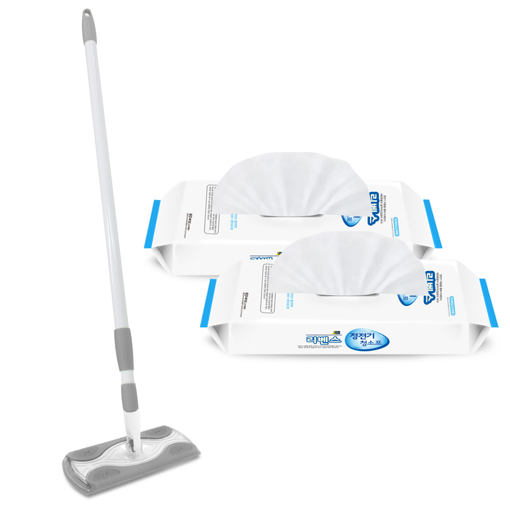 리벤스 막대걸레 + 정전기 청소포 120매 9,920원