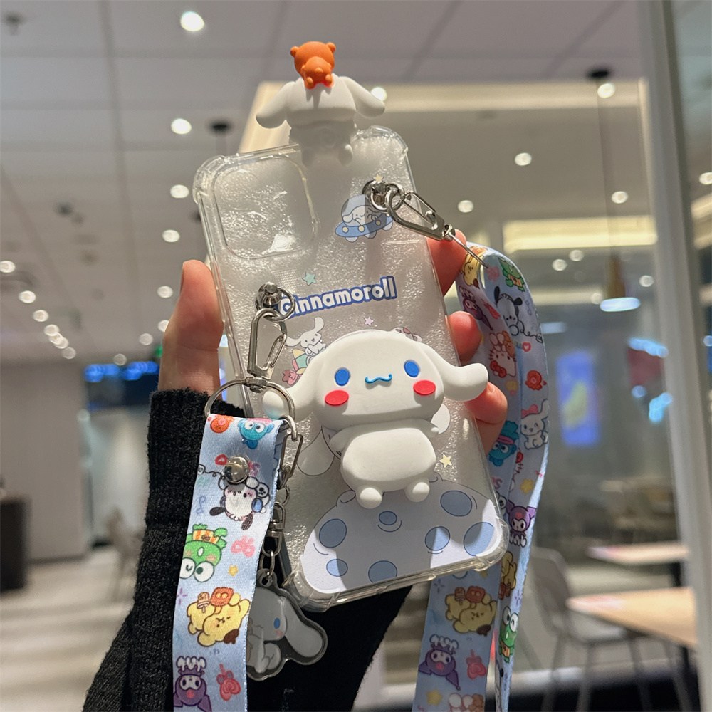 AT-M130 투명 귀여운 시나모롤 피규어 스트랩 카메라보호 목걸이 케이스 13,000원