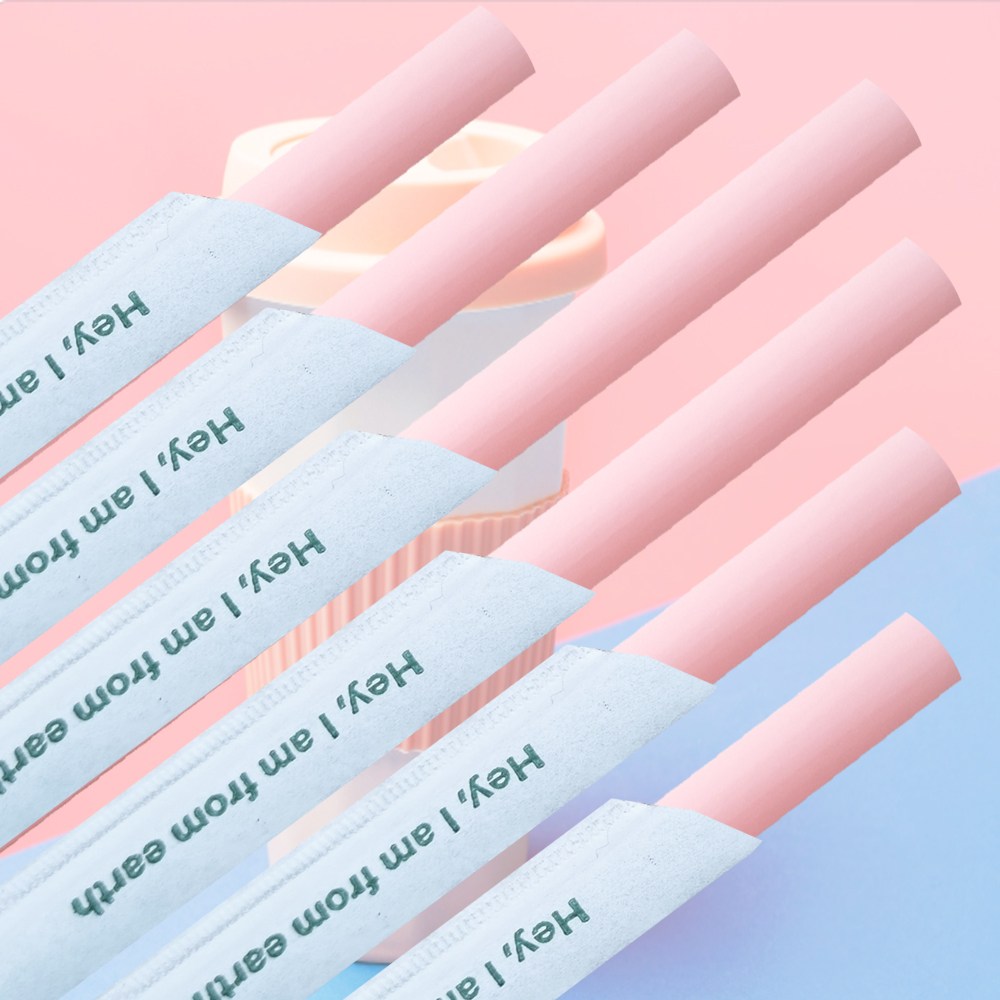 벤티 옥수수 빨대 100개 25cm PLA 식물성 원료로 만든 롱 빨대 긴 텀블러 빨대 9,400원