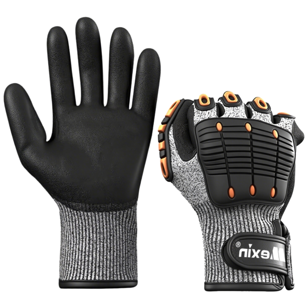 맥신 절단/충격방지 현장 작업 안전장갑, 1세트, 블랙+오렌지 17,900원