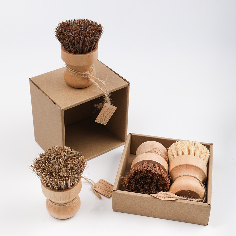 다용도 주방솔 천연 해산물세척솔 뿌리채소 수세미 코코넛 야자솔 4개, 1세트 19,000원