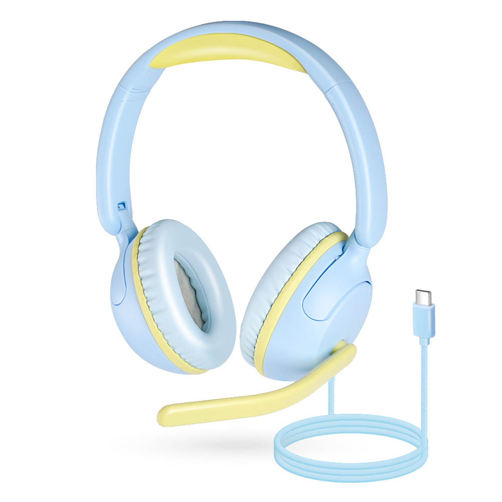 코시 C타입 패브릭 청력보호 어학용 마이크 헤드셋, HS4125C, 블루 20,500원