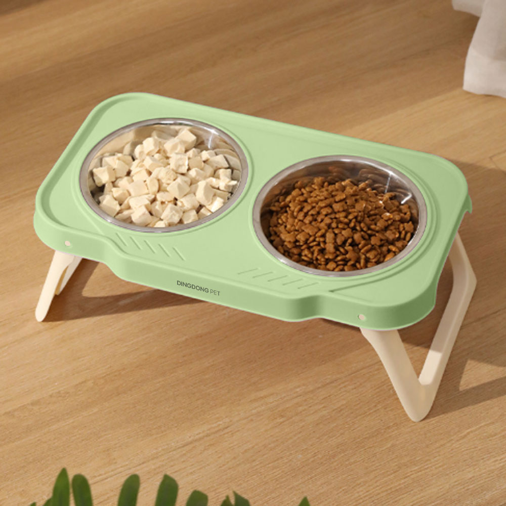 딩동펫 반려동물 하이 폴딩 더블볼 스텐 보울 식기 8,900원